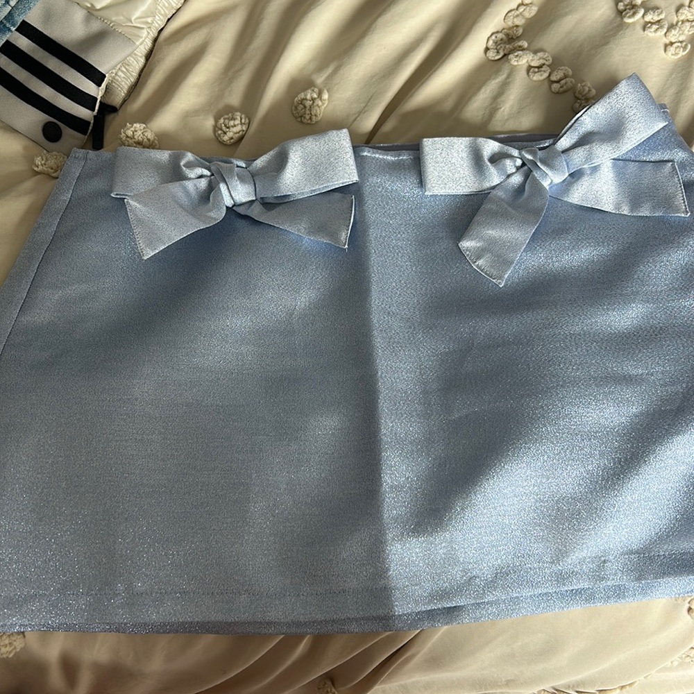 Urban blue sparkle mini skirt